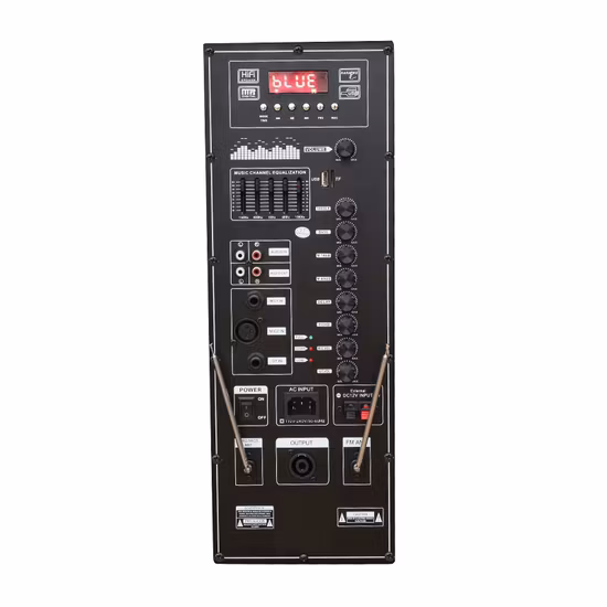 Haut-parleur Bluetooth sans fil avec roulettes/Tws, chariot de 12 pouces, Design Bull, pour fête en plein air, nouvel arrivage 2021